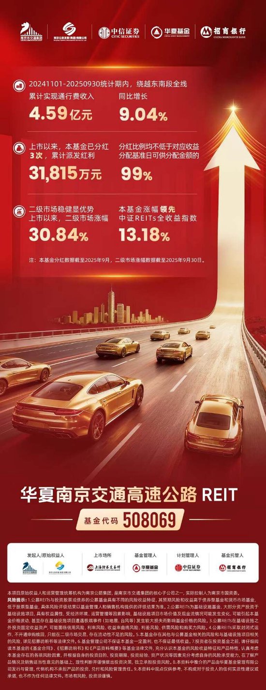 鑫赢智投 南京交通REIT周年纪|通途、精益、向未来